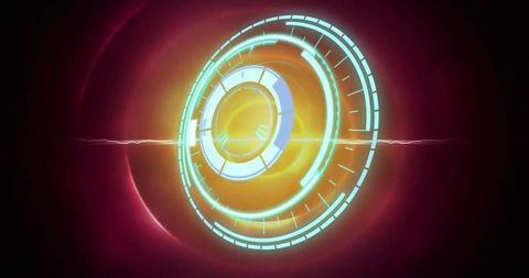 Futuristic Digital Interface Circles on Dark Background - Download Free Stock Images Pikwizard.com