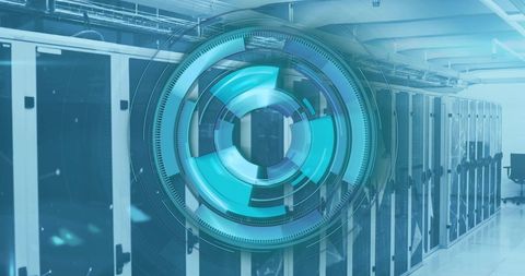 Abstract digital data processing over server racks