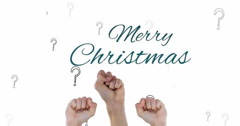 Raised Fists United for Merry Christmas Empowerment