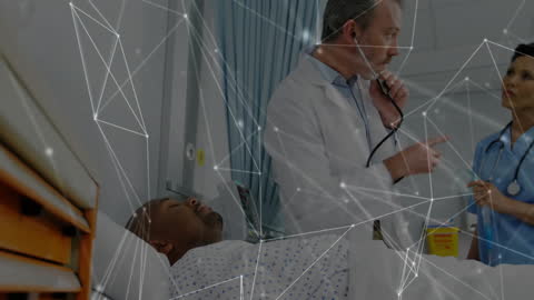 Medical Professionals Analyzing Patient Data with Digital Technology