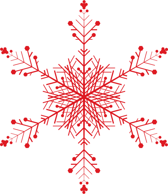 Transparent Red Snowflake Illustration for Christmas Decoration or Winter Themes - Download Free Stock Videos Pikwizard.com