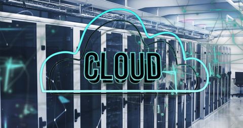 Cloud Computing Network Over Data Center Servers - Download Free Stock Images Pikwizard.com