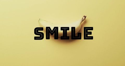 Highlighting Positive Energy With a Banana on Yellow - Download Free Stock Images Pikwizard.com