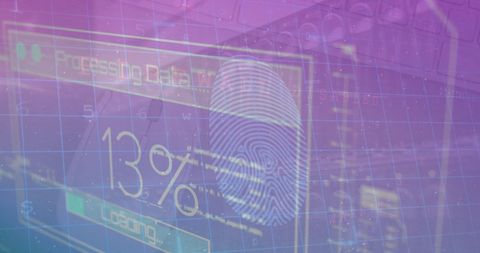 Abstract Data Processing with Digital Interface Overlays - Download Free Stock Images Pikwizard.com