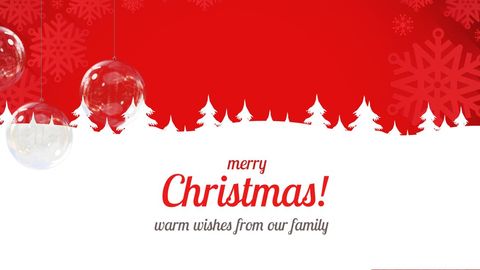 Festive Christmas Greeting with Ornaments and Snowflakes - Download Free Stock Templates Pikwizard.com