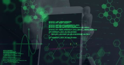 Digital Financial Data Overlay on Payment Terminal Concept - Download Free Stock Images Pikwizard.com