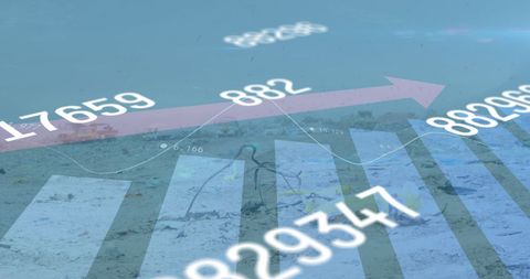 Financial data overlay on landfill waste environment