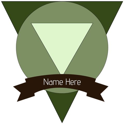 Geometric Badge Template with Triangular Design for Custom Text - Download Free Stock Templates Pikwizard.com