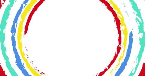 Colorful Concentric Rings with Central Copy Space