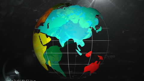 Digital Animated Global Network Representation