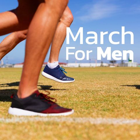 men's charity run for prostate cancer awareness - Download Free Stock Templates Pikwizard.com