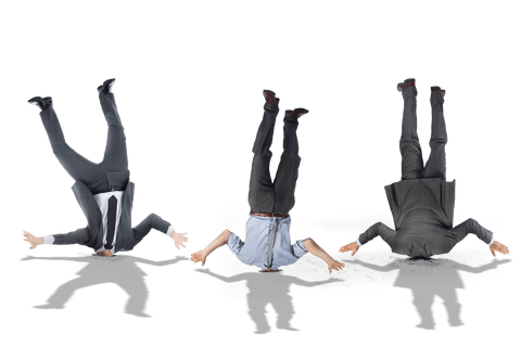 three upside down men on transparent background - Download Free Stock Videos Pikwizard.com