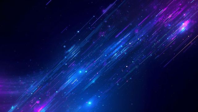 Sweeping Neon Streaks Racing Through Deep Space for Futuristic Cosmic Motion