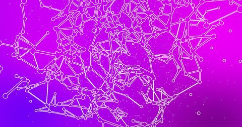 abstract digital network on vibrant pink background - Download Free Stock Images Pikwizard.com