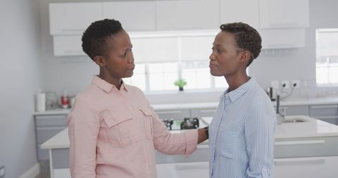 Two African American Women Having Supportive Conversation - Download Free Stock Images Pikwizard.com