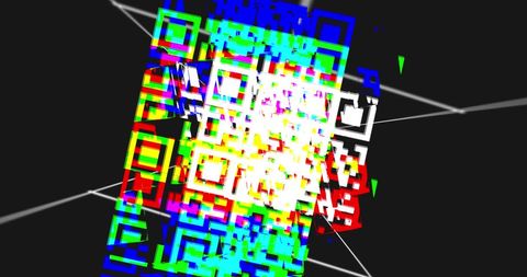 Vibrant QR Code Scanning and Cybersecurity Network - Download Free Stock Images Pikwizard.com