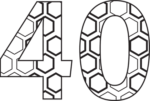 Geometric 40th Edgy Black Pattern on Transparent Background - Download Free Stock Videos Pikwizard.com