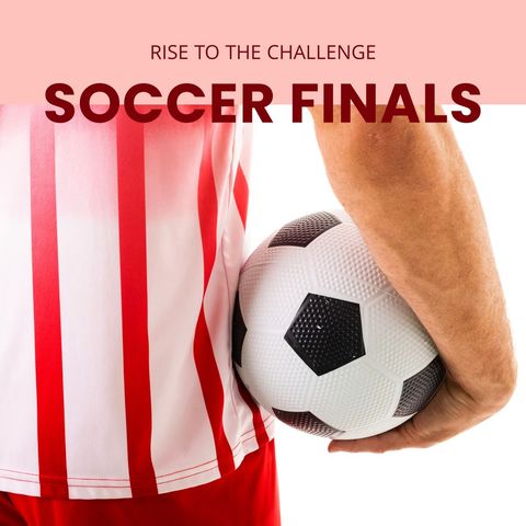 Soccer Finals Promotion with Confident Footballer and Ball - Download Free Stock Templates Pikwizard.com