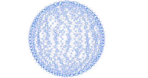 Transparent Digital Sphere of Blue Molecule Connections - Download Free Stock Videos Pikwizard.com