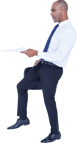 transparent background businessman holding document with confidence - Download Free Stock Videos Pikwizard.com