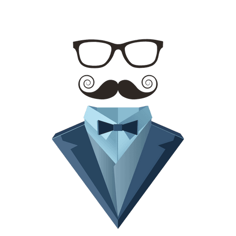 transparent abstract illustration of suit with glasses and mustache - Download Free Stock Videos Pikwizard.com
