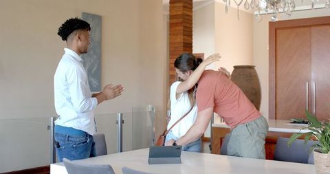 Friends Gather at Home Sharing Tablet Experience