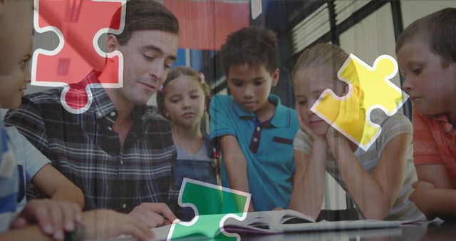 Teacher Reading Aloud to Engaged Students in Classroom - Download Free Stock Images Pikwizard.com