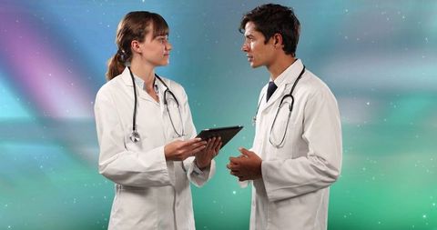 Medical Professionals Discussing Innovative Solutions in Healthcare