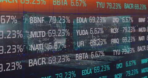 complex financial data overlaying urban night skyline - Download Free Stock Images Pikwizard.com