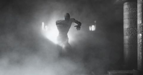 Zombie Emerges in Misty, Gloomy Environment - Download Free Stock Images Pikwizard.com