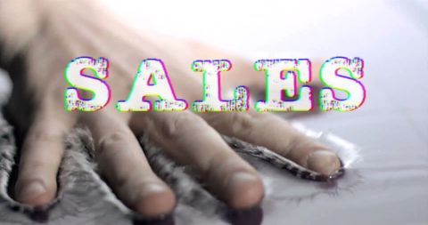 Creative sales concept design with water splash impact