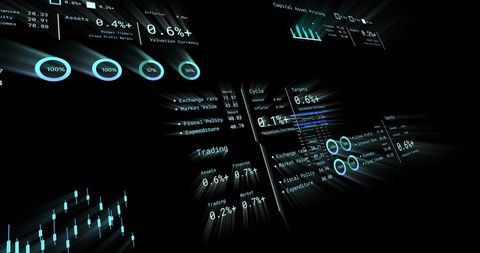Futuristic Financial Data Analytics Projections - Download Free Stock Images Pikwizard.com