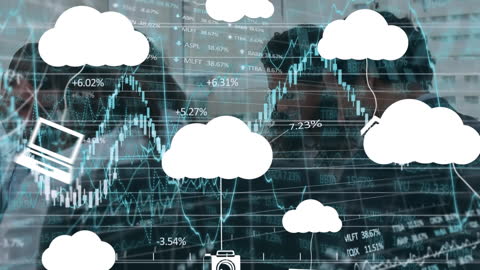 Digital Finance Analytics and Cloud Computing Concept
