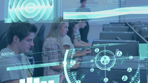 Tech-Savvy Students Exploring Digital Learning