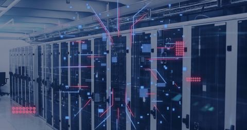 Data Processing and Global Computing in Server Room - Download Free Stock Images Pikwizard.com