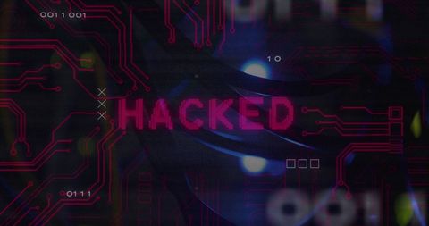 Cybersecurity Breach Concept with Digital Circuit Board and 'HACKED' Text - Download Free Stock Images Pikwizard.com