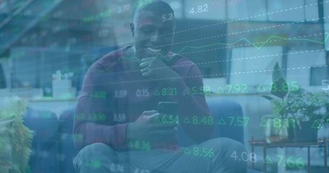 Finance Professional Analyzing Data on Smartphone