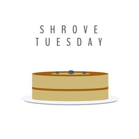 shrove tuesday pancake illustration with blueberries - Download Free Stock Templates Pikwizard.com
