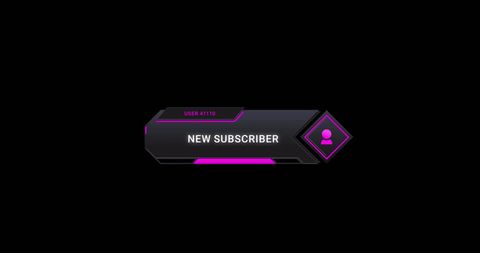 Dynamic Social Media New Subscriber Notification Banner - Download Free Stock Images Pikwizard.com