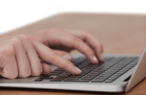 hands typing on open laptop visible in transparent background - Download Free Stock Videos Pikwizard.com
