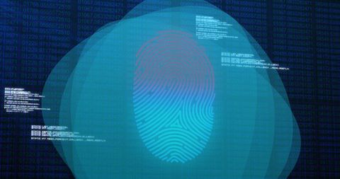 Digital Fingerprint with Binary Code for Cybersecurity Concepts - Download Free Stock Images Pikwizard.com