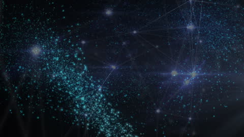 Digital Network Star Connections in Cosmic Space