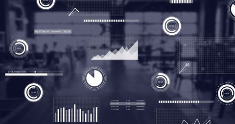 digital data analysis overlay in modern office environment - Download Free Stock Images Pikwizard.com