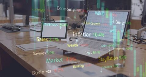 Financial Data Analytics on Laptop and Tablet in Office - Download Free Stock Images Pikwizard.com