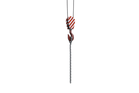 transparent crane hook and chain isolated on black - Download Free Stock Videos Pikwizard.com