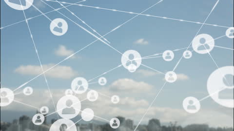 Digital Networks and Global Connectivity Concept Illustration