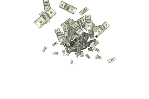 falling dollar bills captured on transparent background - Download Free Stock Videos Pikwizard.com
