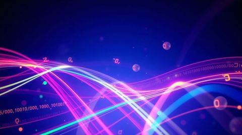 Futuristic Neon Light Trails in Digital Space - Download Free Stock Images Pikwizard.com