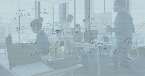 Team Innovation Brainstorm in Contemporary Office Setting