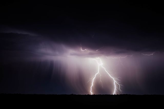 Lightning storm clouds field - Download Free Stock Photos Pikwizard.com